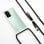 Custodia Ksix in cavo trasparente TPU nero per Huawei P40