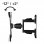 Hama Fullmotion Soporte TV 600x500 2 Brazos Negro para TV 37" a 65"