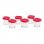 Tefal XF100501 Set 6 Tarros Tapa Roja para Yogurtera Multi Délices Express
