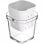 Tefal XF100501 Set 6 Tarros Tapa Roja para Yogurtera Multi Délices Express