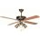 Ventilateur de Plafond avec Lumière Orbegozo CT 30132 M 60W 132cm 3 Vitesses Fonction Hiver