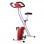 HomCom Bicicleta de Fitness Plegable Blanca/Roja