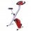 HomCom Bicicleta de Fitness Plegable Blanca/Roja