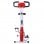 HomCom Bicicleta de Fitness Plegable Blanca/Roja