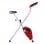 HomCom Bicicleta de Fitness Plegable Blanca/Roja