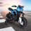 HomCom Moto Eléctrica 6V Negra/Azul