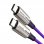 Baseus Water Drop-Shaped Lamp Cable USB Tipo-C a Tipo-C QC 3.0 PD 2.0 60W 1m Morado