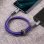 Baseus Water Drop-Shaped Lamp Cable USB Tipo-C a Tipo-C QC 3.0 PD 2.0 60W 1m Morado