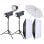 Bresser CD400 Pack 2 Flashes de Estúdio 400W + Conjunto N°4 Acessórios de Estúdio