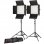 Bresser LS-900 Set de Iluminación Foto/Vídeo 2 Lámparas LED 54W + 2 Soportes