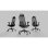 Chaise de bureau noire Spacio Asmara