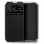 Cool Funda Flip Cover Liso Negro para ZTE Blade A5 2020