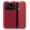 Cool Funda Flip Cover Liso Roja para Huawei P40 Lite E