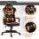 Vinsetto Gaming Silla Reclinable Altura Ajustable Reposacabezas 61x70x121-129cm Naranja