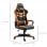 Vinsetto Gaming Silla Reclinable Altura Ajustable Reposacabezas 61x70x121-129cm Naranja