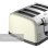 Grille-pain Prixton Bianca 4 fentes extra-larges 1900 W 7 niveaux Décongélation Réchauffage Inox