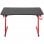 HomCom Mesa Gaming Negra/Roja