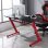 HomCom Mesa Gaming Negra/Roja