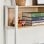 HomCom Mesa Escritorio con Estantes 140x125x149 cm Madera/Blanco