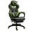 Vinsetto Silla Ergonómica con Reposapiés Verde/Negra