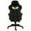 Vinsetto Silla Ergonómica con Reposapiés Verde/Negra