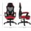 Vinsetto Silla Gaming Ergonómica Reclinable Roja/Negra