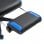 Vinsetto Silla Gaming con Reposapiés Azul/Negra