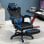 Vinsetto Silla Gaming con Reposapiés Azul/Negra