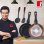 Bergner Set de Sartenes Marrones de Aluminio 20 y 24 cm + Set de 2 Utensilios de Cocina