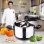 Bergner Professional Chef Platinum Set 2 Sartenes de Aluminio 20 y 24cm + Olla a Presión 5L