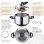 Bergner Professional Chef Platinum Set 2 Sartenes de Aluminio 20 y 24cm + Olla a Presión 5L