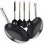 Bergner Neon Silver Set de Sartenes de Aluminio 20 y 30 cm + Set de 4 Utensilios de Cocina