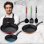 San Ignacio Set 3 Sartenes de Aluminio 20, 24 y 28cm + 3 Utensilios