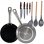San Ignacio Professional Chef Platinum Set 2 Sartenes de Aluminio 20 y 24cm + 3 Utensilios + 4 Cuchillos de Cocina