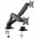 Ewent EW1516 Soporte Doble para Monitores hasta 27" VESA 100x100 Máx 13Kg
