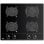 Teka GBC 64000 Placa de Gas Natural 4 Zonas Cristal Negro
