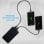 V-Tac VT-3509 PowerBank Inalámbrica Qi con Soporte 8000mAh Negra