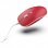 Mobility Lab Mousy Mini Ratón USB 1200 DPI Rojo