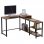 Homcom Mesa de Oficina en Forma de L con Estantes 152x152x78cm Nogal
