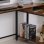 Homcom Mesa de Oficina en Forma de L con Estantes 152x152x78cm Nogal