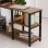 Homcom Mesa de Oficina en Forma de L con Estantes 152x152x78cm Nogal
