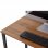Homcom Mesa de Oficina en Forma de L con Estantes 152x152x78cm Nogal