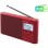 Sony XDR-S41D Rádio Digital DAB/FM Vermelho