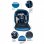 Smile Smart Winter Mochila para Accesorios de Fotografía Azul