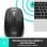 Logitech M190 Mouse Ambidestro RF Wireless Ottico 1000 DPI Nero/Grigio