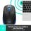 Logitech M190 Maus Büro Beidhändig RF Wireless Optisch 1000 DPI (910-005907)