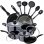 San Ignacio Porto Batería de Cocina 4 Piezas + Set de 3 Sartenes + 5 Utensilios