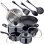 San Ignacio Porto Batería de Cocina 4 Piezas + Set de 2 Sartenes + 3 Utensilios