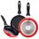 San Ignacio Navy Set de 3 Sartenes 16, 20 y 24 cm + Tapa Universal