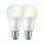 WIZ Whites 2x Bombilla LED Wi-Fi 8W E27 A60 Blanco Regulable